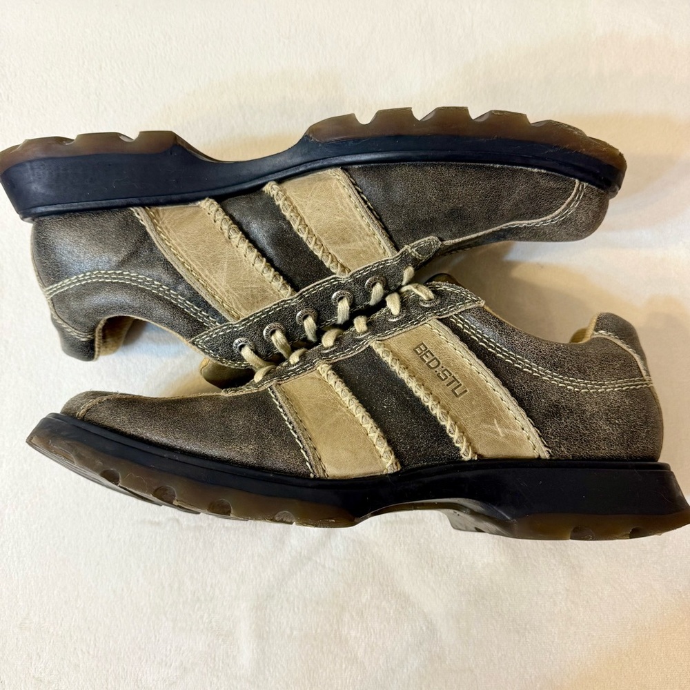 BED:STU The Next Step Square Toe Lace Up Leather Sneakers Size 44 - Picture 7 of 11